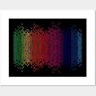 Pixel Rainbox pride love Posters and Art